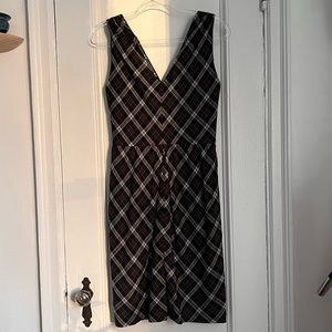 Steven Alan v-neck sleeveless checkered dress Size Small